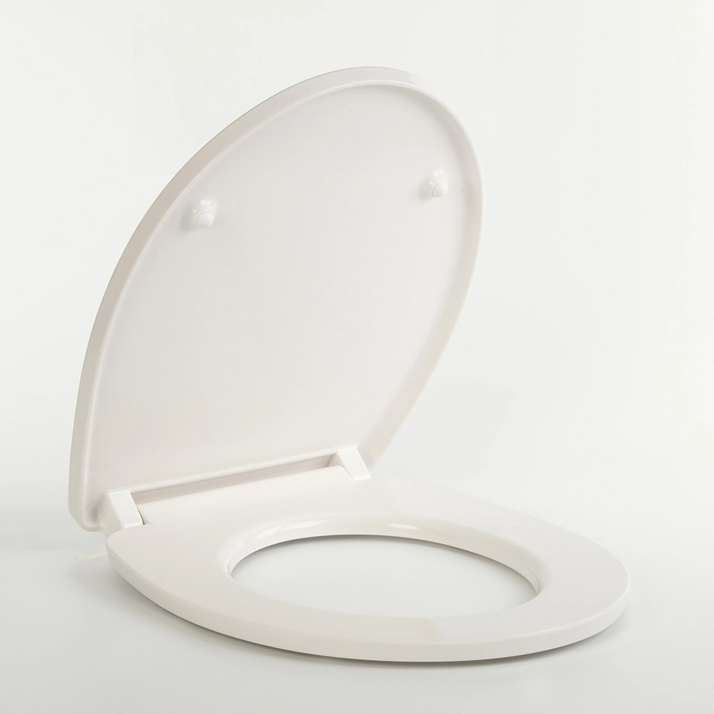 Elongated Toilet Seat Molded Toilet Seat with Quietly Close and Quick Release Hinges, Easy to Install Also Easy to Clean by Aobo